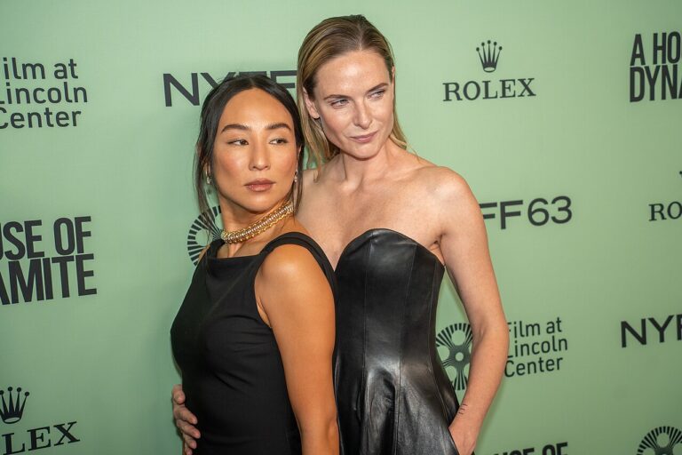 Rebecca Ferguson's Autumn: Arrakis, the Silo Finale, and a London Mystery - File:Greta Lee Rebecca Ferguson A House of Dynamite-57.jpg