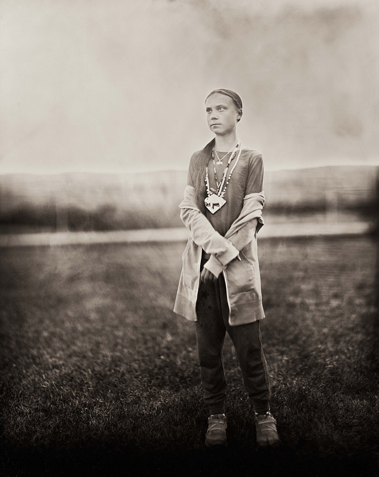 Greta Thunberg in 2026: Where She Is and What She's Been Doing - File:Greta Thunberg in Wet Plate Collodion by Shane Balkowitsch "Standing For Us All".jpg