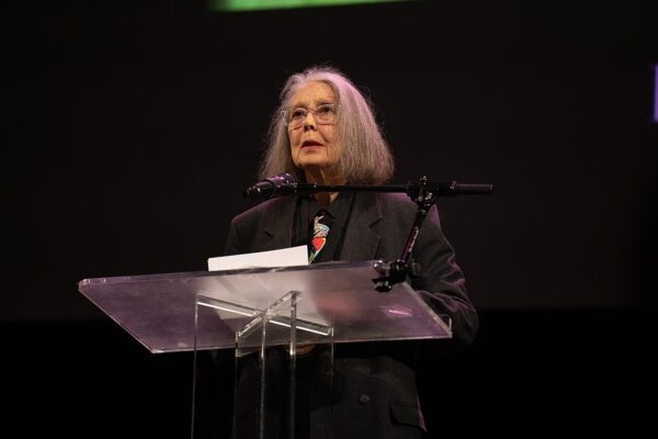 Anne Carson Wins 2026 Nobel Prize in Literature, Announced by Swedish Academy - File:Anne Carson, poet, at the 2024 National Book Awards finalist reading 1.jpg