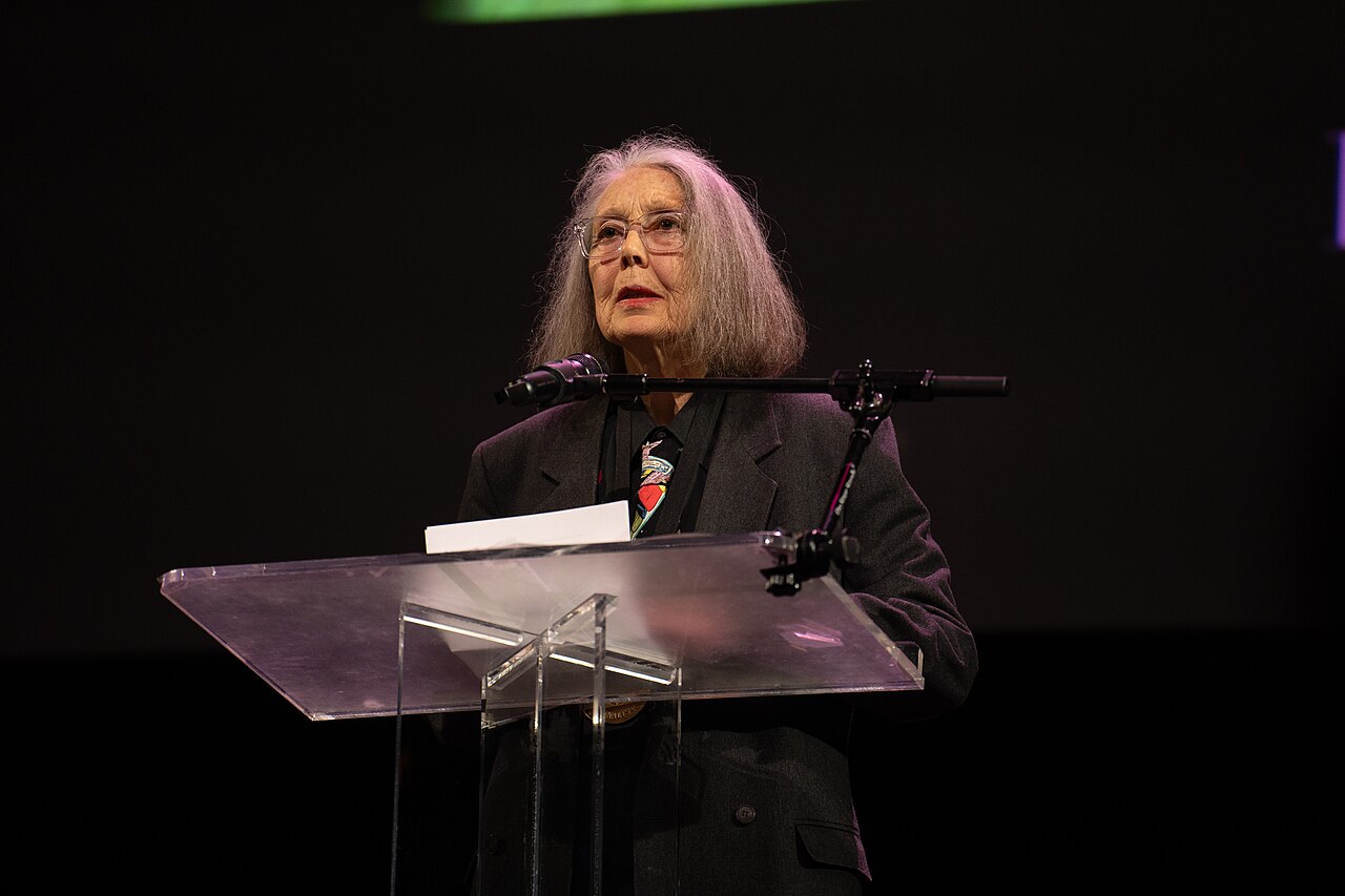 Anne Carson Wins 2026 Nobel Prize in Literature, Announced by Swedish Academy - File:Anne Carson, poet, at the 2024 National Book Awards finalist reading 1.jpg