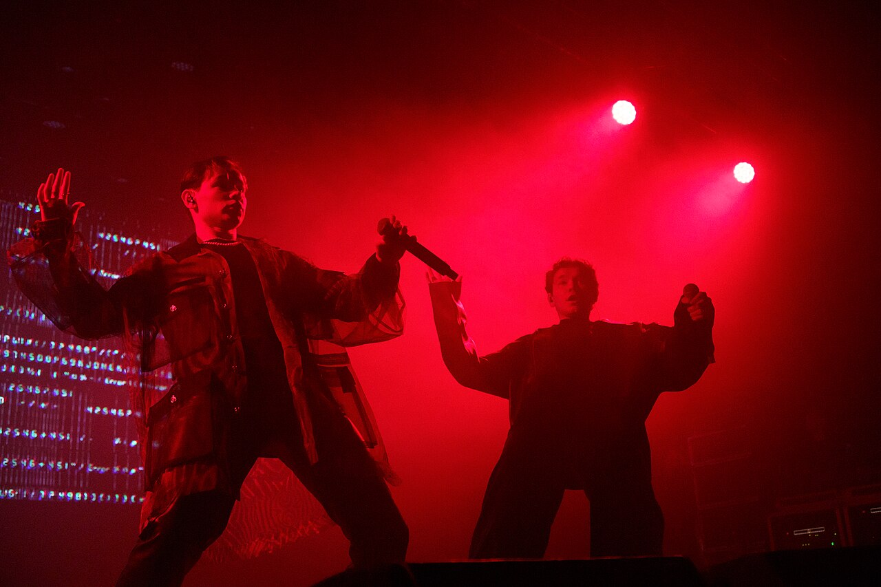 Marcus & Martinus during the Eurovision 2024 final rehearsal